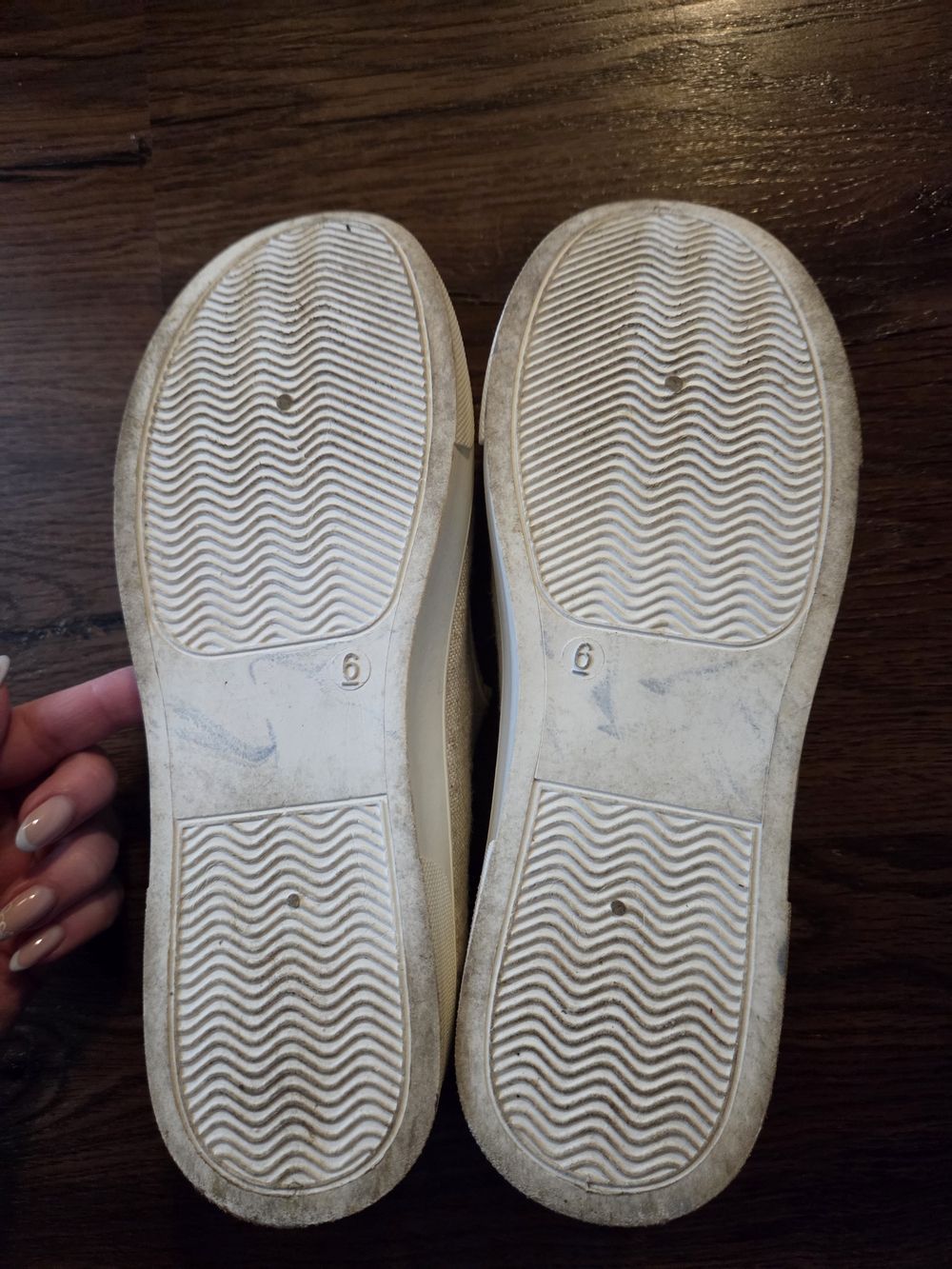☀️ 3/$15 - Ardene Cream Mary Jane Canvas Shoes with Buckle - Picture 7 of 9